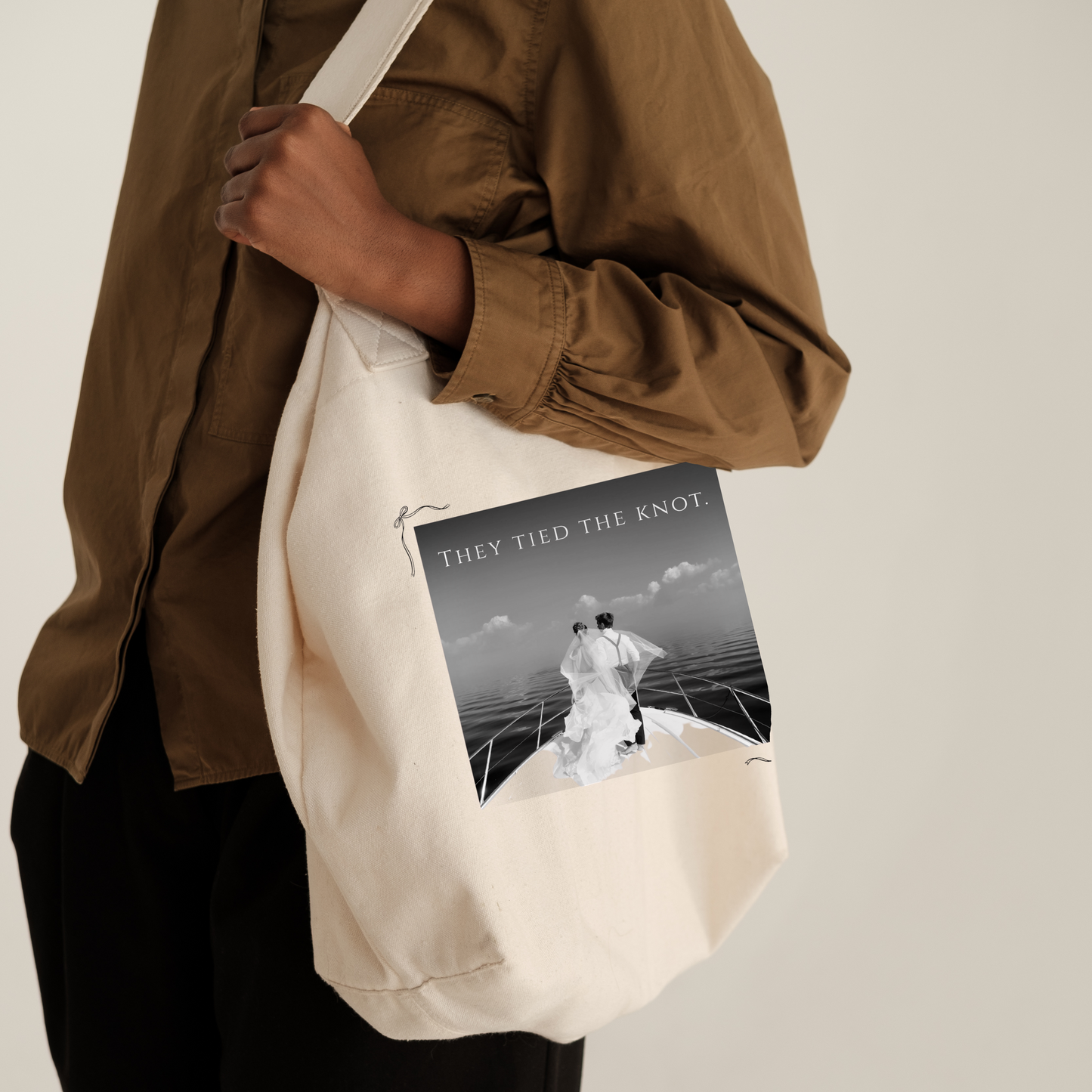 Eco Conscious Tying the Knot Tote Bag