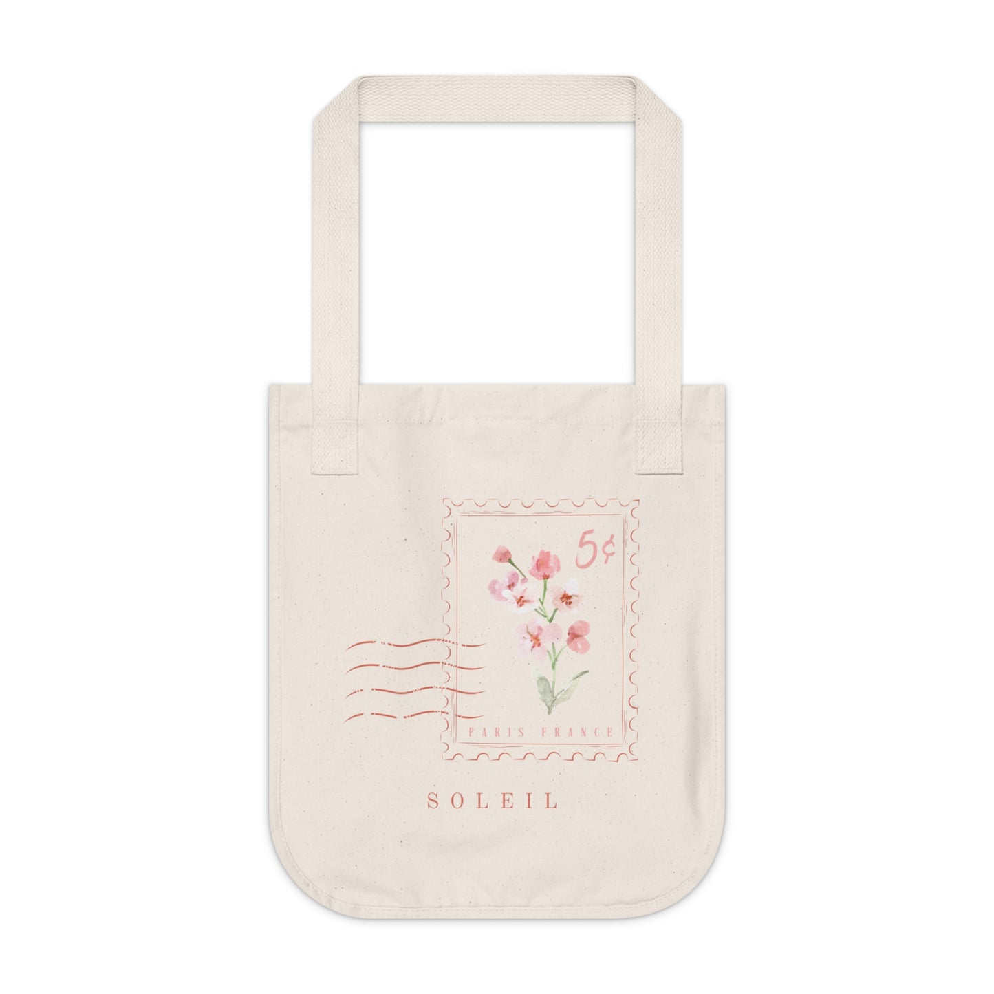 Eco Conscious Paris Stamp Tote Bag