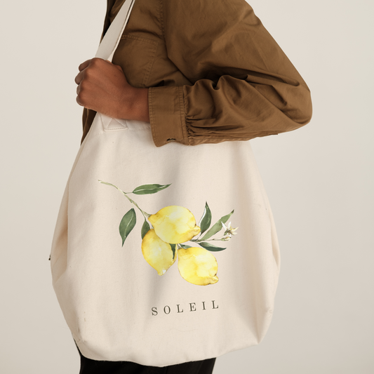 Eco Friendly Lemon Tote Bag