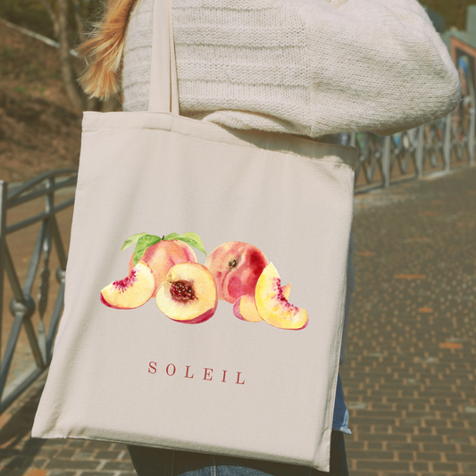 Peach Tote Bag