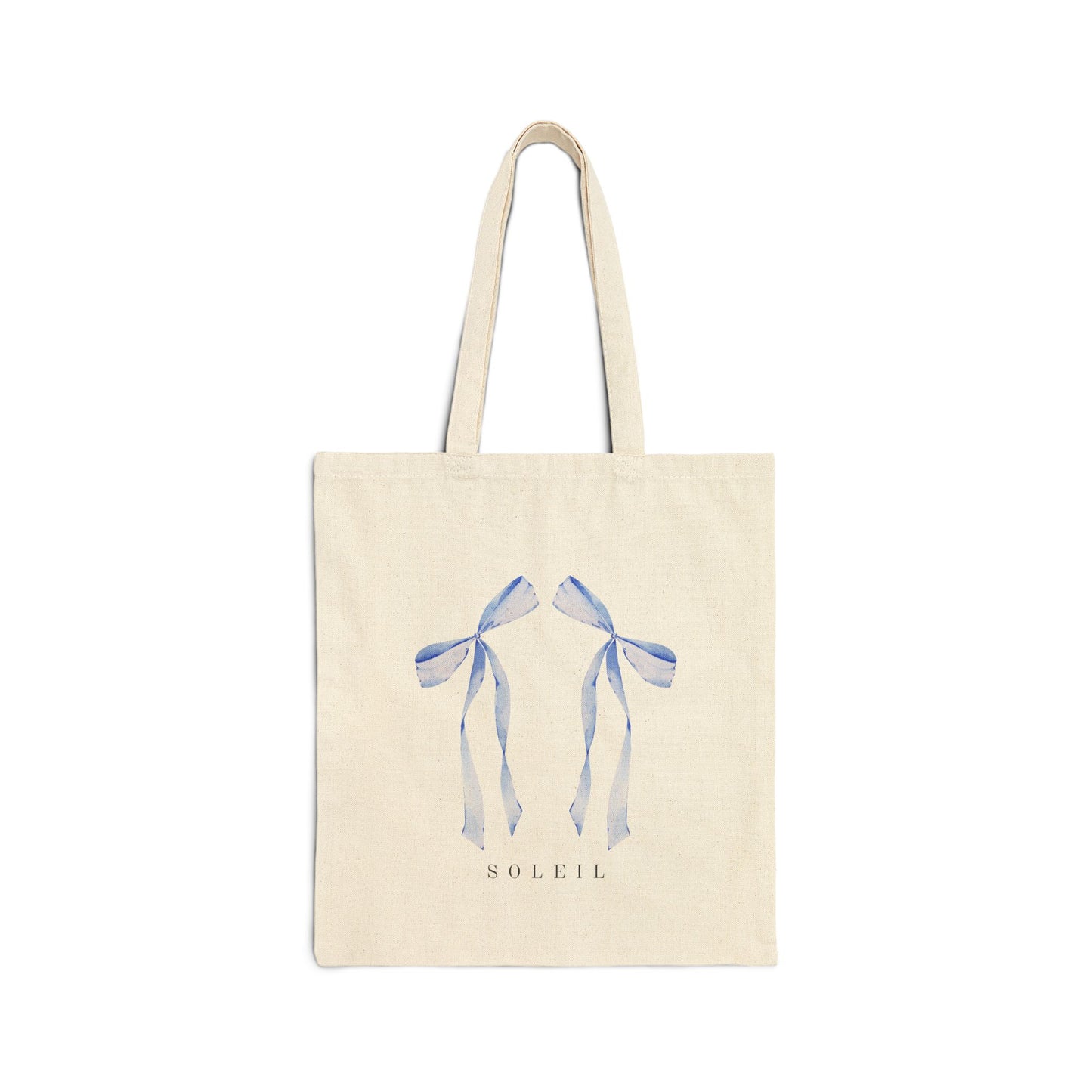 Blue Bow Tote Bag