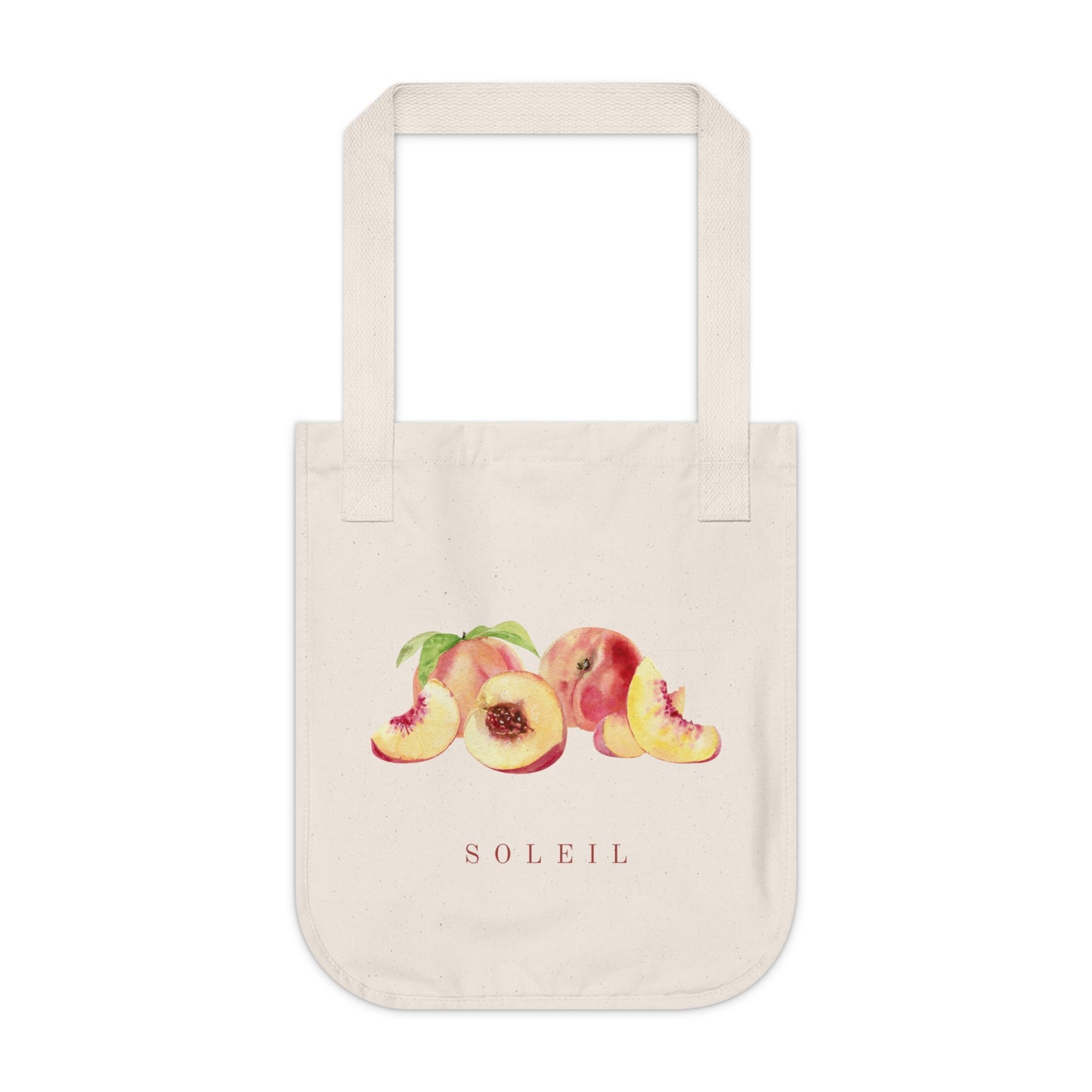 Eco Friendly Peach Tote Bag