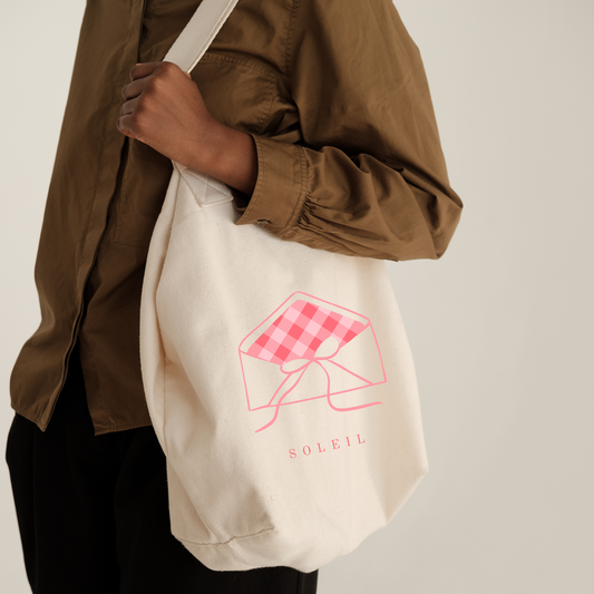 Eco Conscious Pink Envelop Tote Bag