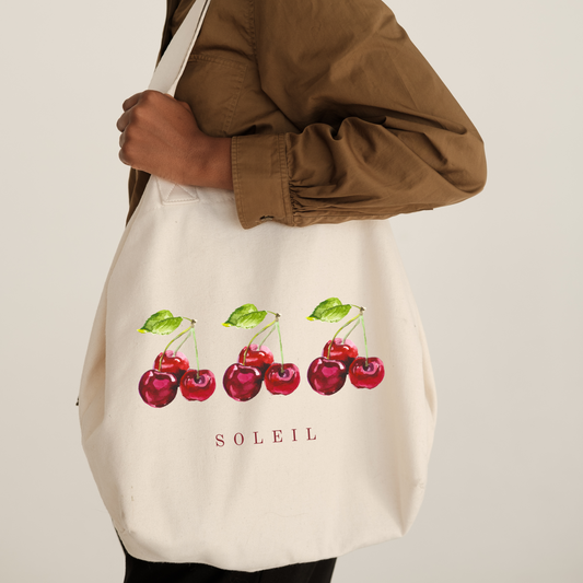 Eco Friendly Cherry Tote Bag