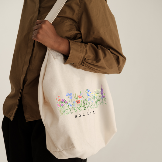 Eco Conscious Wildflower Tote Bag